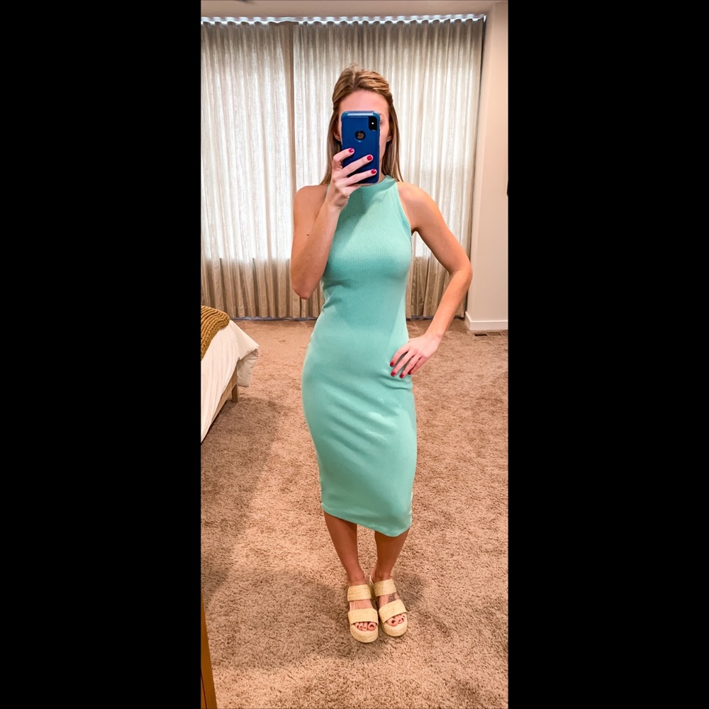 Vici Ribbed Midi Dress | Size S